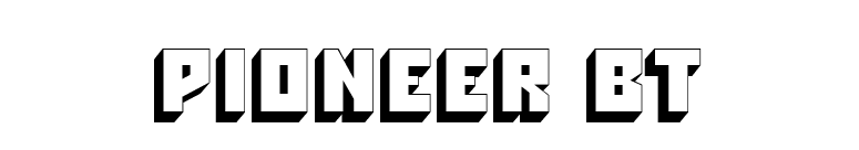 Pioneer BT font preview