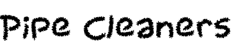 Pipe Cleaners
 font preview