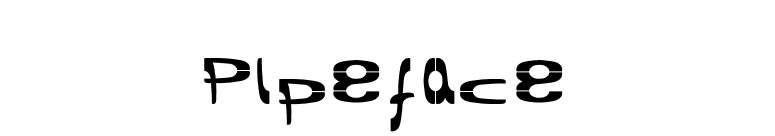 Pipeface font preview