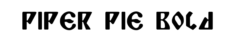 Piper Pie Bold font preview