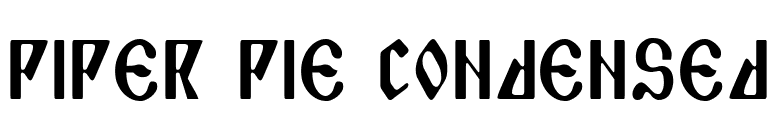 Piper Pie Condensed font preview