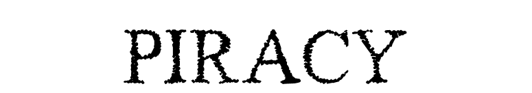 Piracy font preview
