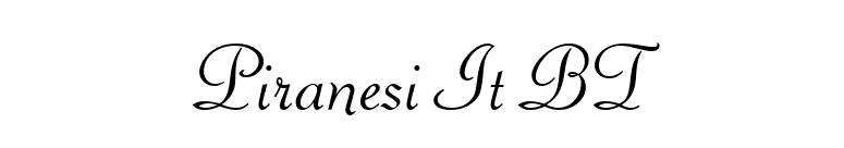 Piranesi It BT font preview