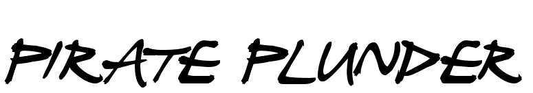 Pirate Plunder
 font preview