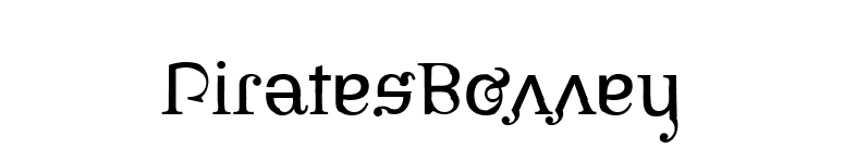 PiratesBonney font preview