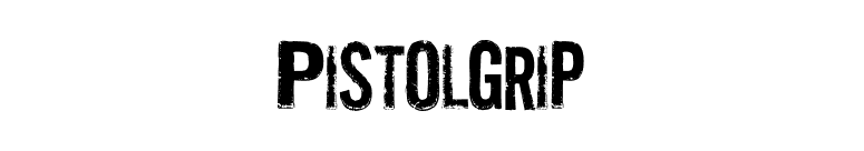 Pistolgrip font preview