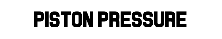 Piston Pressure font preview