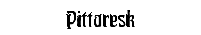 Pittoresk font preview