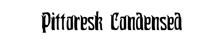 Pittoresk Condensed font preview