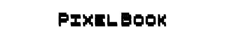 Pixel Book font preview