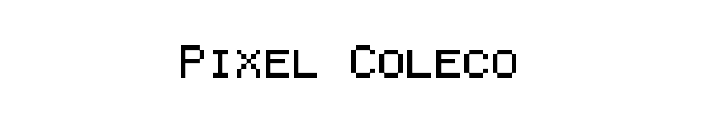 Pixel Coleco font preview