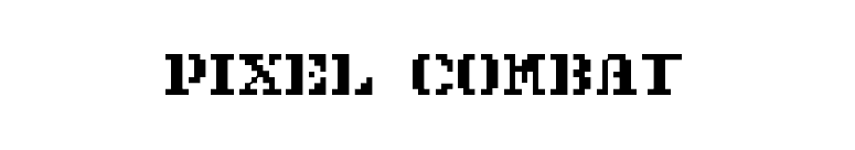Pixel Combat font preview