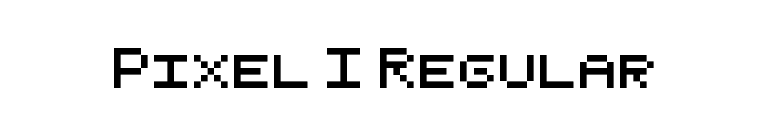 Pixel I Regular font preview