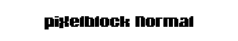 pixelblock Normal font preview