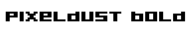 Pixeldust Bold font preview