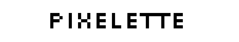 Pixelette font preview