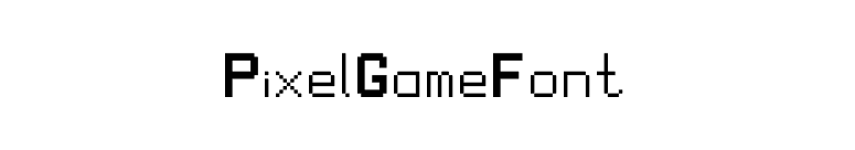 PixelGameFont font preview