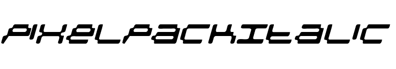 PixelpackItalic font preview
