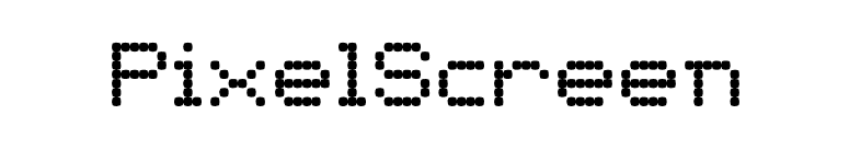 PixelScreen font preview