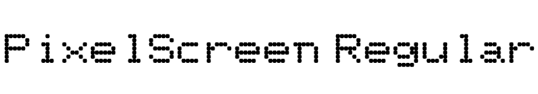 PixelScreen Regular font preview