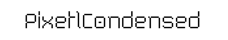 PixetlCondensed font preview