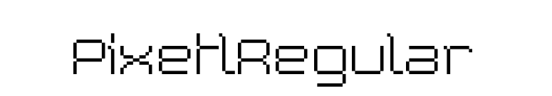 PixetlRegular font preview