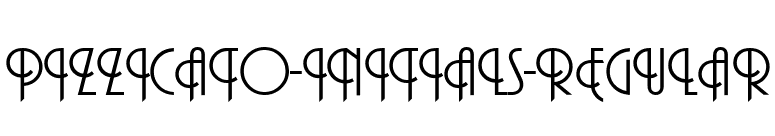 Pizzicato-Initials-Regular font preview