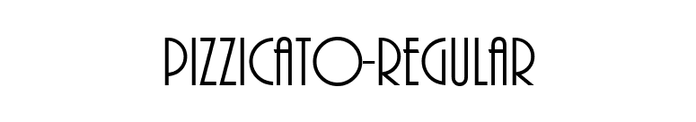 Pizzicato-Regular font preview