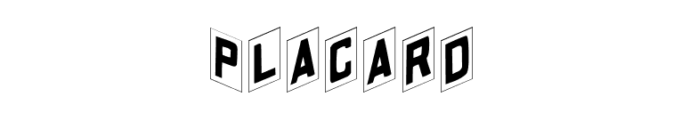 Placard font preview