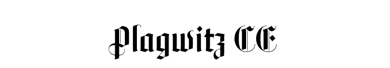 Plagwitz CE font preview
