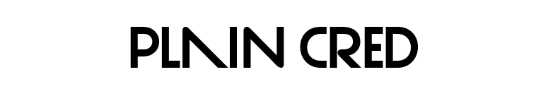 Plain Cred font preview