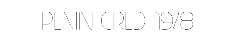 Plain Cred 1978 font preview