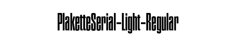 PlaketteSerial-Light-Regular font preview