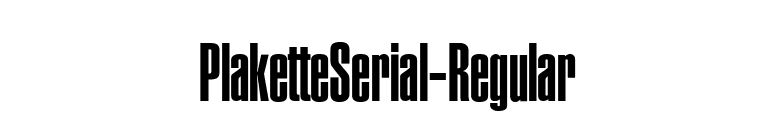 PlaketteSerial-Regular font preview