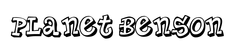 Planet Benson font preview