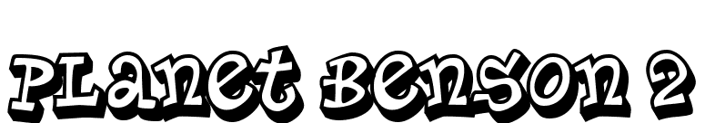 Planet Benson 2 font preview