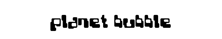 Planet Bubble font preview