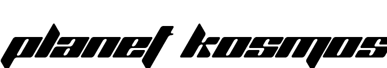 Planet Kosmos font preview