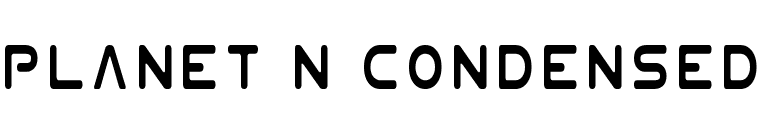 Planet N Condensed font preview