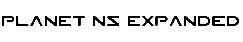 Planet NS Expanded font preview