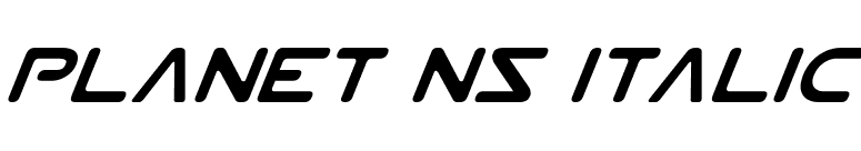 Planet NS Italic font preview
