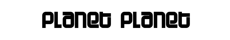 Planet Planet font preview