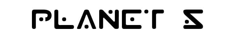 Planet S font preview