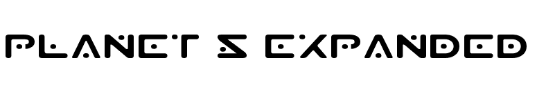 Planet S Expanded font preview