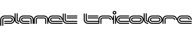 Planet TriColore font preview