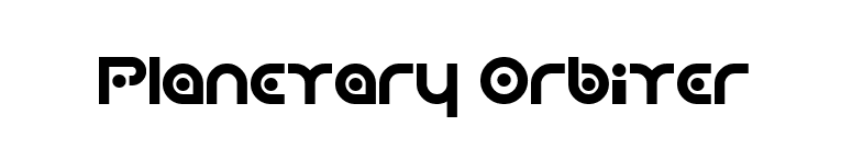 Planetary Orbiter font preview