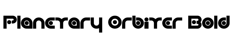 Planetary Orbiter Bold font preview