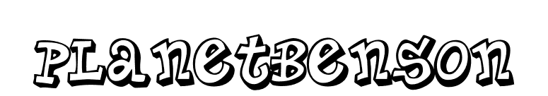 PlanetBenson font preview