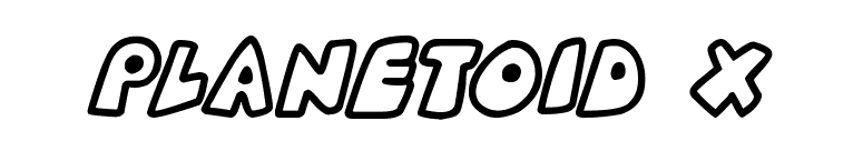 Planetoid X
 font preview
