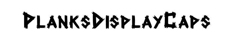 PlanksDisplayCaps font preview